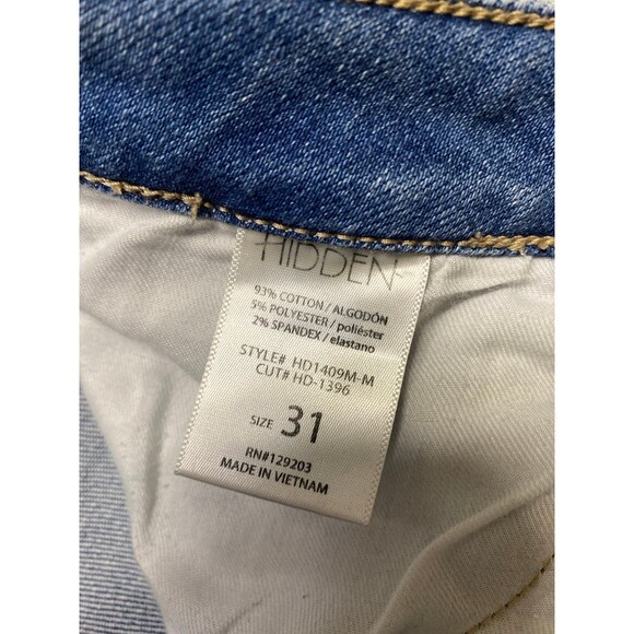 31 Buckle Hidden 90s High-Rise Straight Leg Raw Hem - Picture 8 of 8